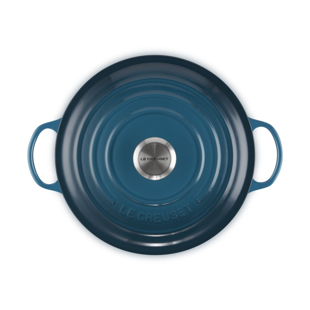 26 cm - Le Creuset Evolution Marmitta Casseruola Rotonda In Ghisa Vetrificata