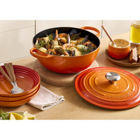 32 cm - Le Creuset Evolution Marmitta Casseruola Rotonda In Ghisa Vetrificata