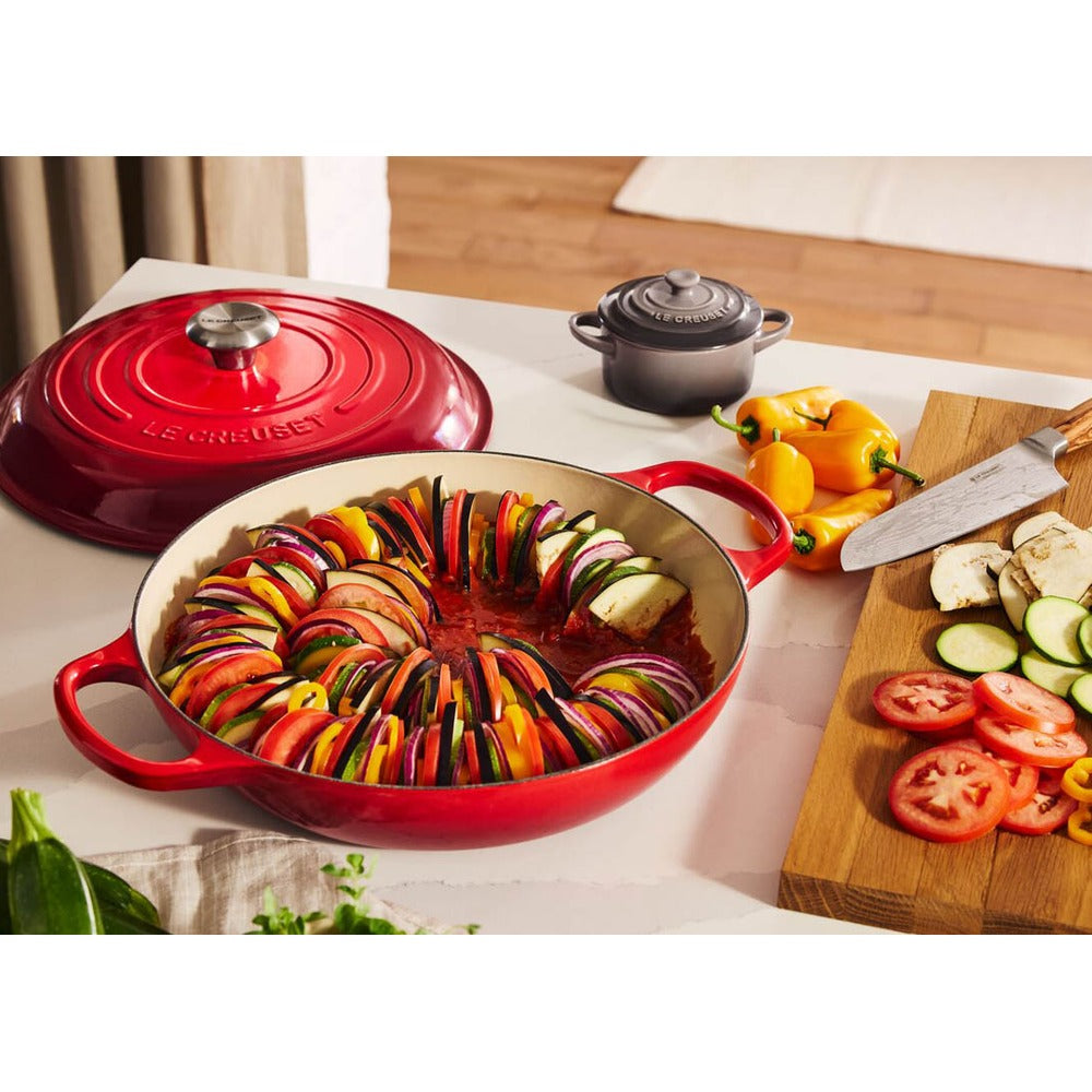 26 cm - Le Creuset Evolution Tegame Basso Rotondo In Ghisa Vetrificata