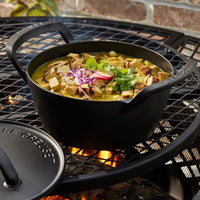 25 cm - Le Creuset BBQ Outdoor Cocotte Rotonda In Ghisa Vetrificata