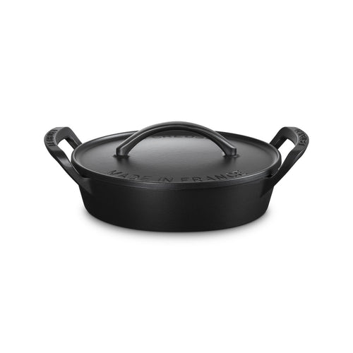 28 cm - Le Creuset BBQ Outdoor Tegame Basso Rotondo In Ghisa Vetrificata