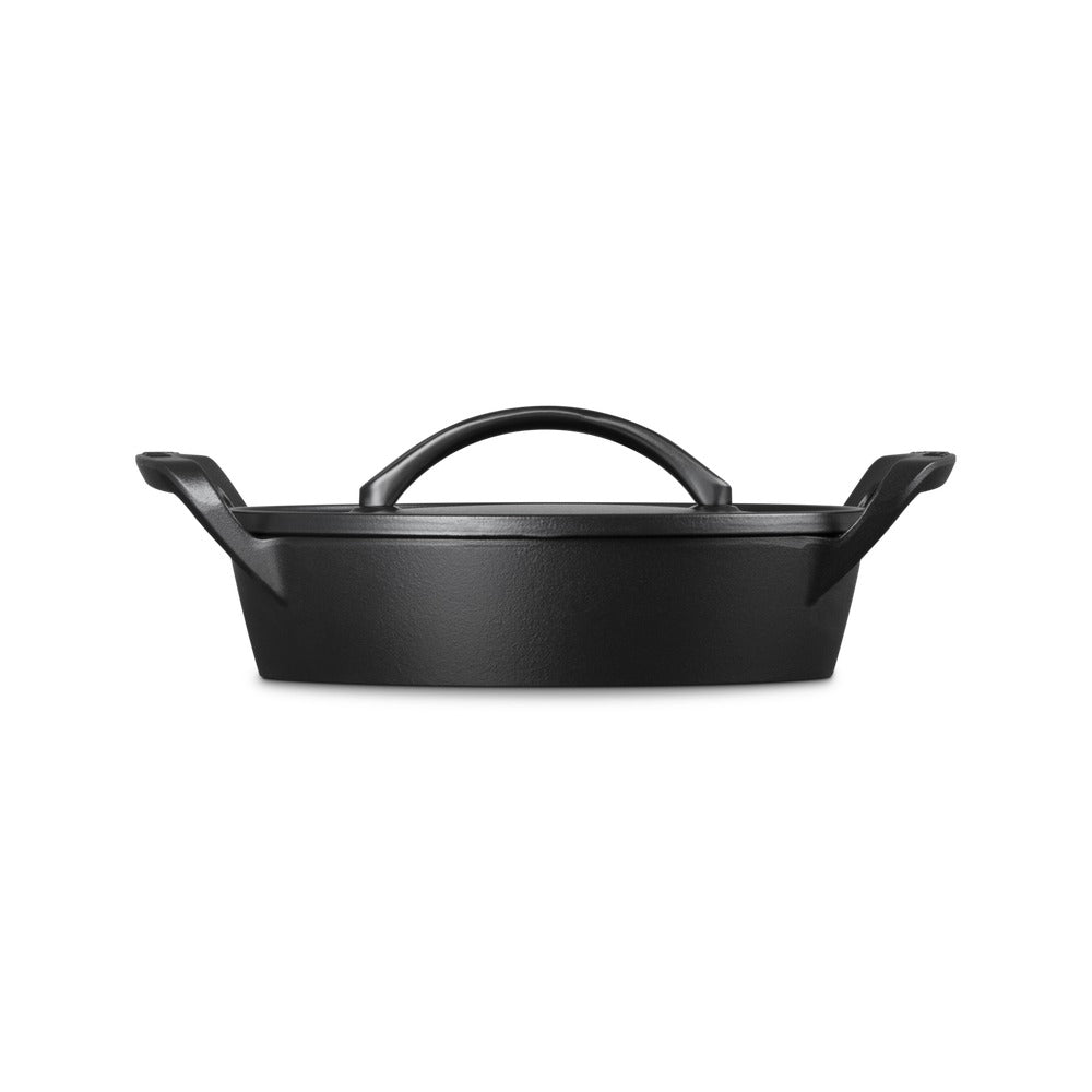 28 cm - Le Creuset BBQ Outdoor Tegame Basso Rotondo In Ghisa Vetrificata
