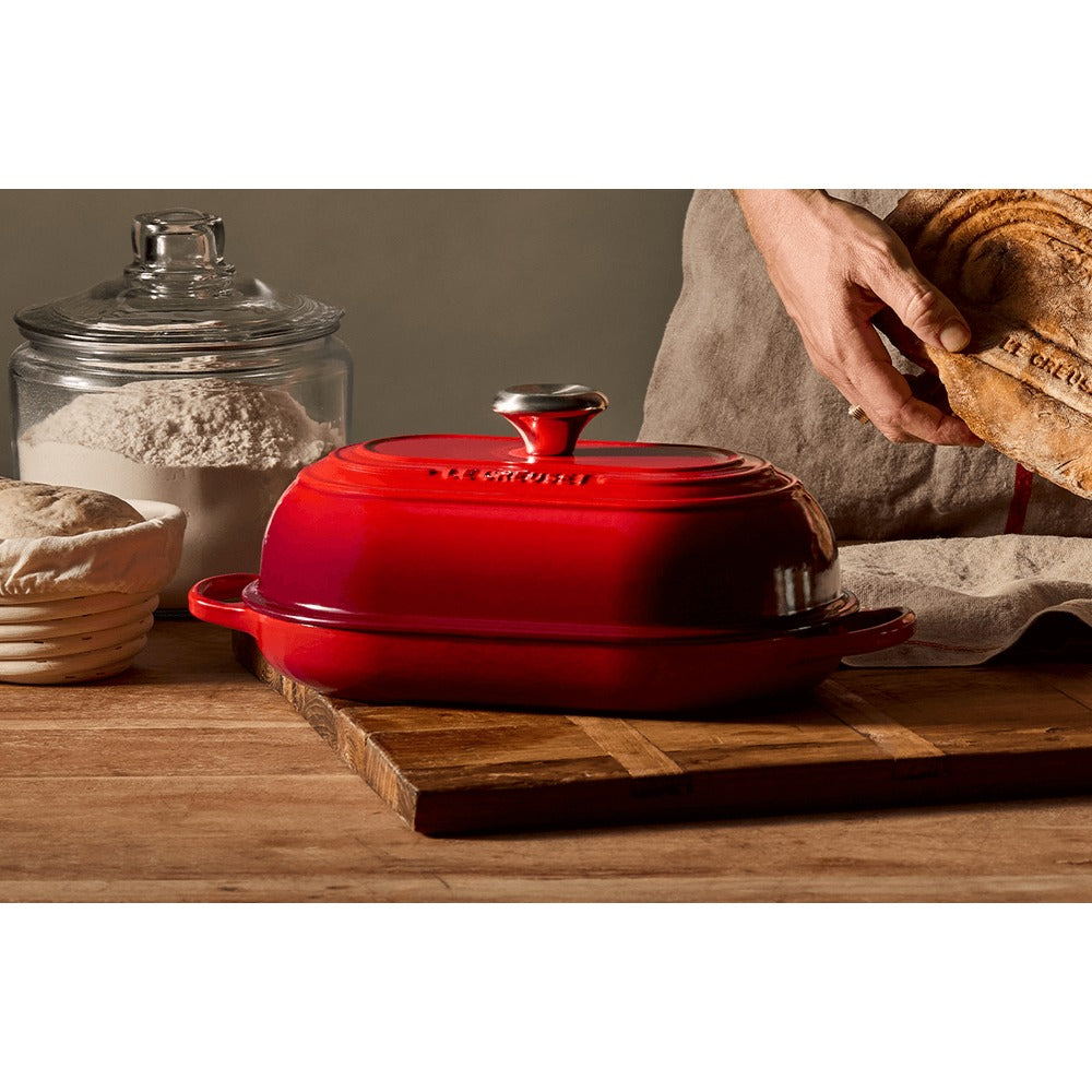 29 cm - Le Creuset Evolution Cocotte Per Pane Ovale In Ghisa Vetrificata