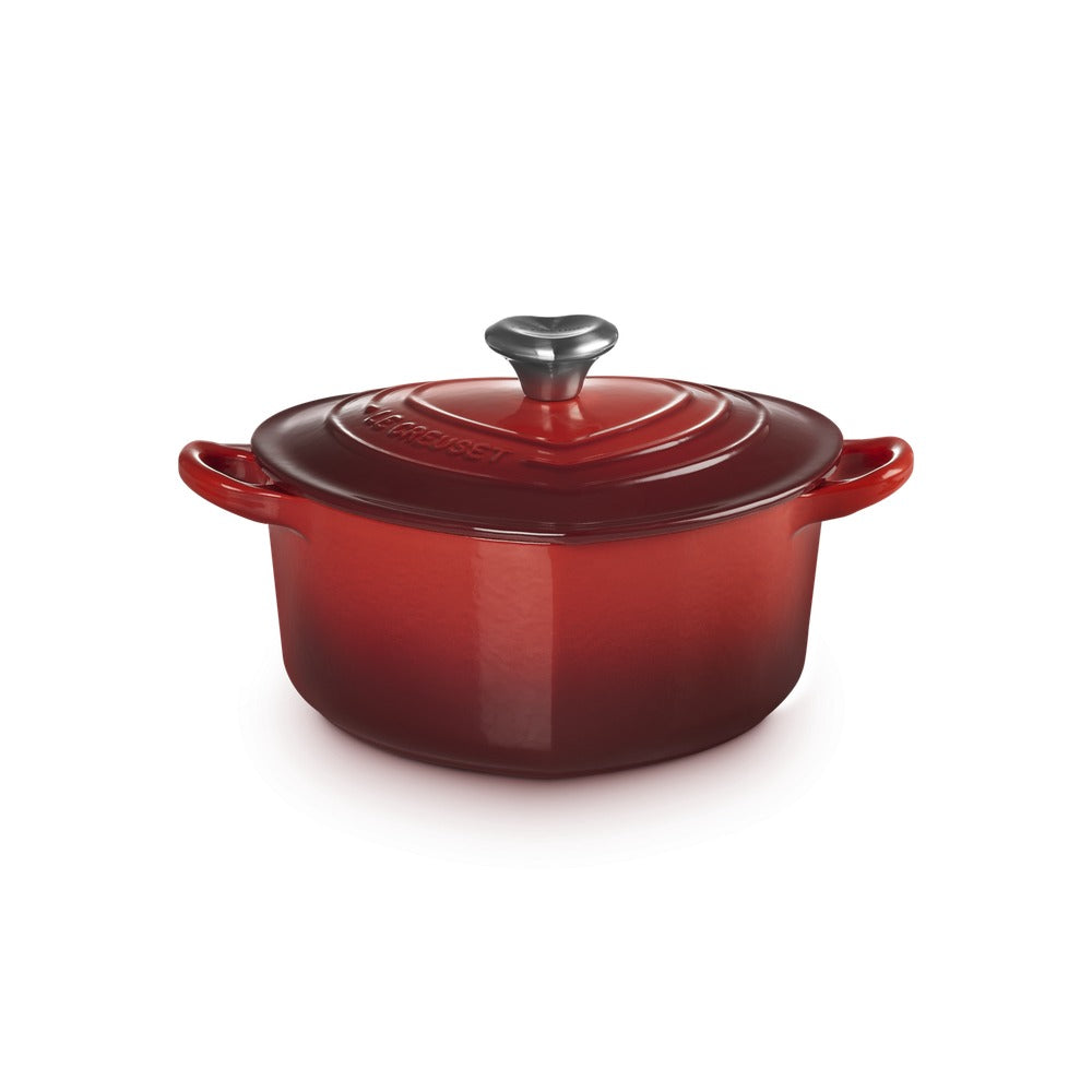 20 cm - Le Creuset Tradition Cuore Casseruola In Ghisa Vetrificata