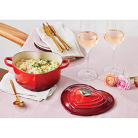 20 cm - Le Creuset Tradition Cuore Casseruola In Ghisa Vetrificata
