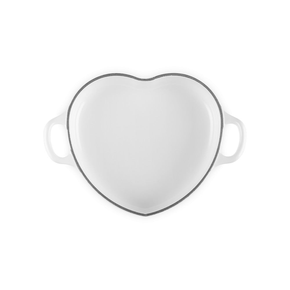 20 cm - Le Creuset Tradition Cuore Tegame Basso In Ghisa Vetrificata