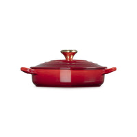20 cm - Le Creuset Tradition Cuore Tegame Basso In Ghisa Vetrificata