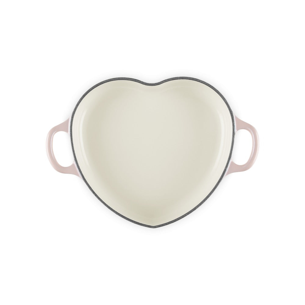 20 cm - Le Creuset Tradition Cuore Tegame Basso In Ghisa Vetrificata