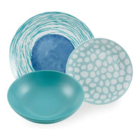 Marea Colored Porcelain Dinnerware Set 18 Pcs