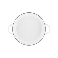 26 cm - Le Creuset Evolution Tegame Basso Rotondo Con Coperchio a Fiore In Ghisa Vetrificata