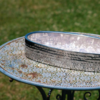 40.5 x 20 cm  - Portofino Double Wall Coppa Ovale In Acciaio Satinato