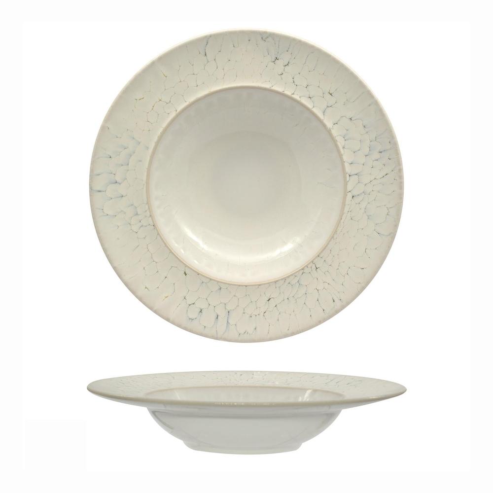 17 cm - Mesa Ceramics Luz Piatto Fondo Pasta Bowl Decorato In Gres porcellanato Set 4 Pz
