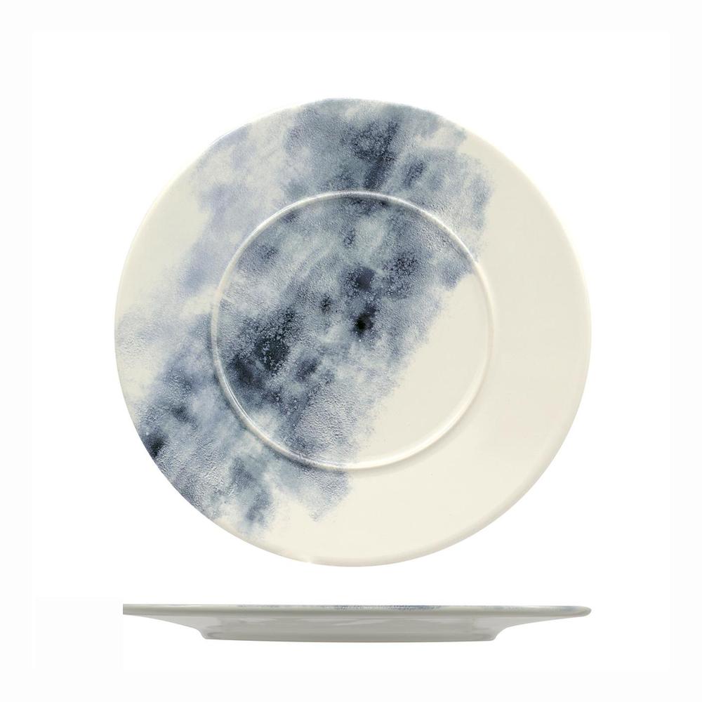 Mesa Ceramics Estoril Piatto Piano Con Falda Decorato In Gres porcellanato Set 6 Pz