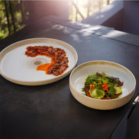 16 cm - Gemscape Sabbia Coppa Insalatiera In Porcellana Set 6 Pz