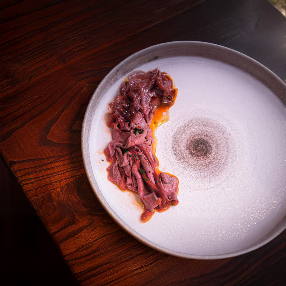 27 cm - Gemscape Sabbia Piatto Piano Bordo Nordico In Porcellana Set 3 Pz