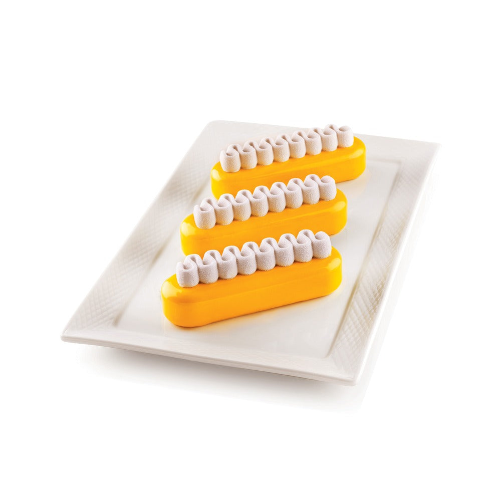 6 Forme - Silikomart Kit Pop Eclaire Stampo Dolci Doppio Stampo In Silicone