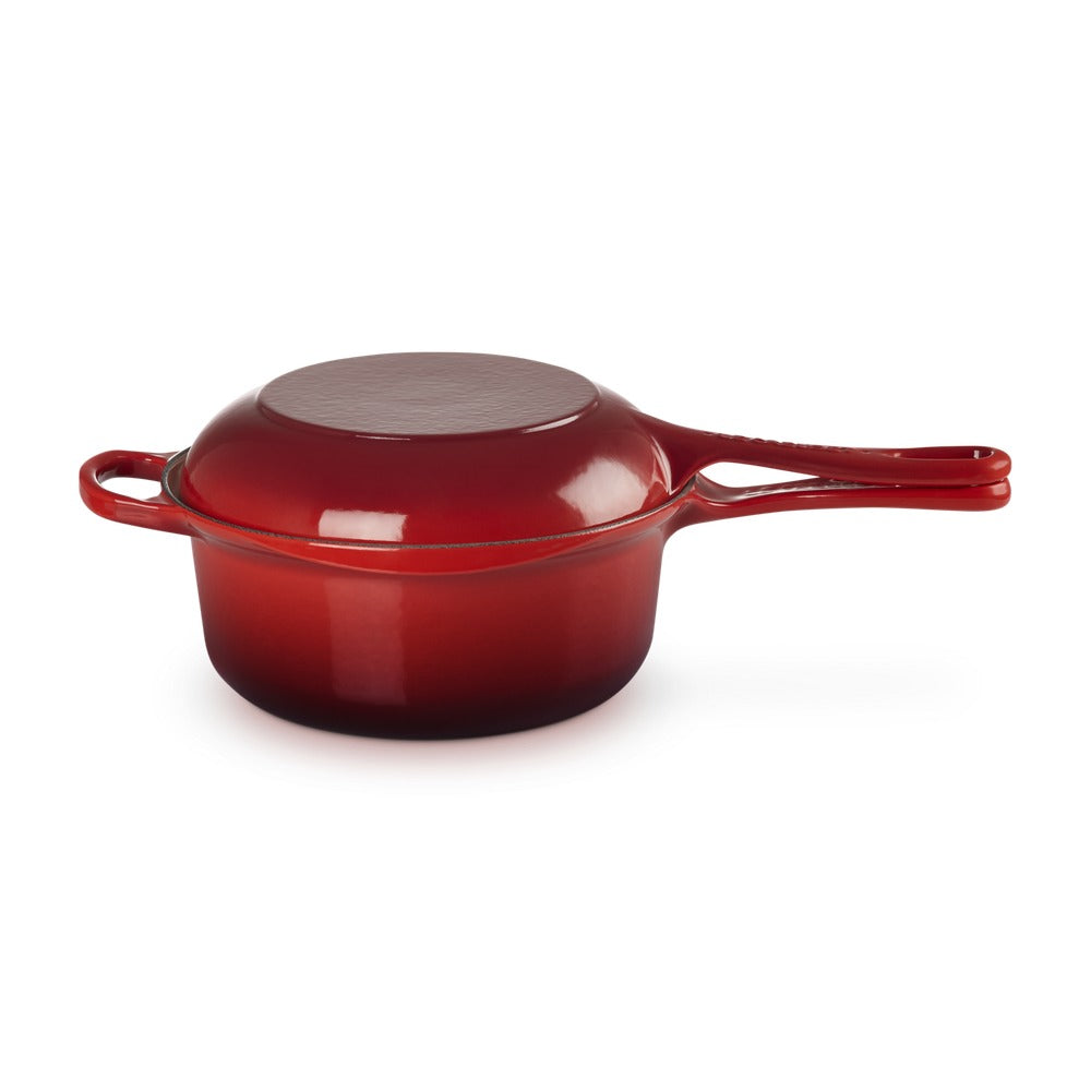 22 cm - Le Creuset Evolution 2in1 Casseruola Con Coperchio Multifunzione In Ghisa Vetrificata
