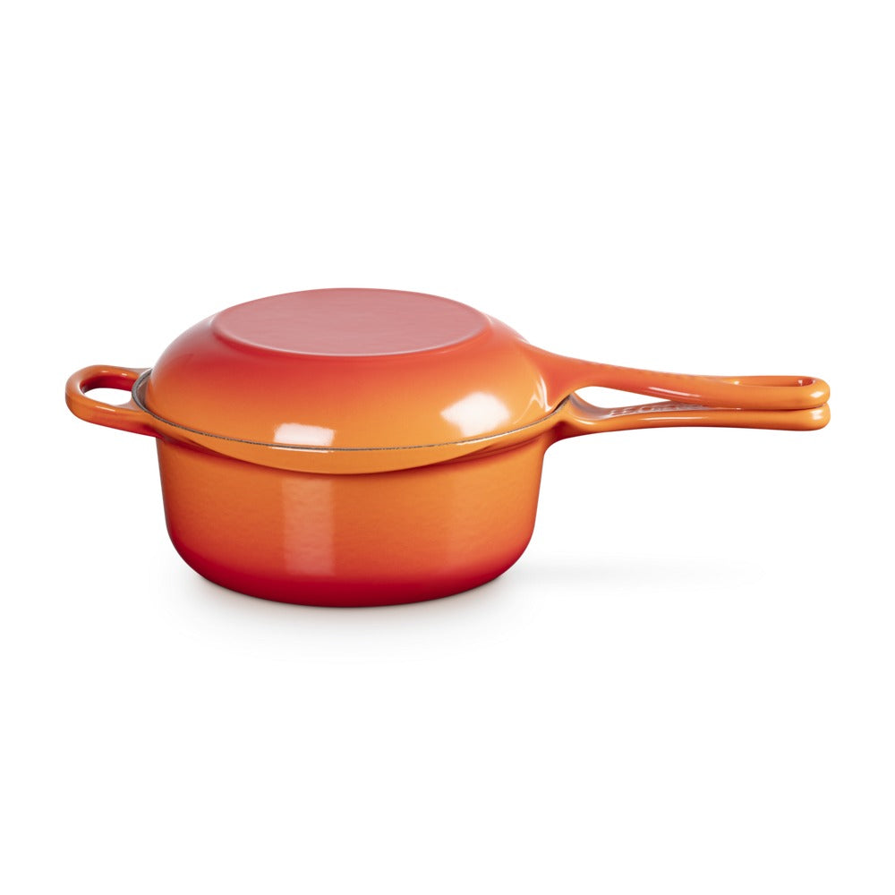 22 cm - Le Creuset Evolution 2in1 Casseruola Con Coperchio Multifunzione In Ghisa Vetrificata