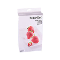 6 Forme - Silikomart Fragola & Panna 6 Stampo Dolci Frutta Realistica In Silicone