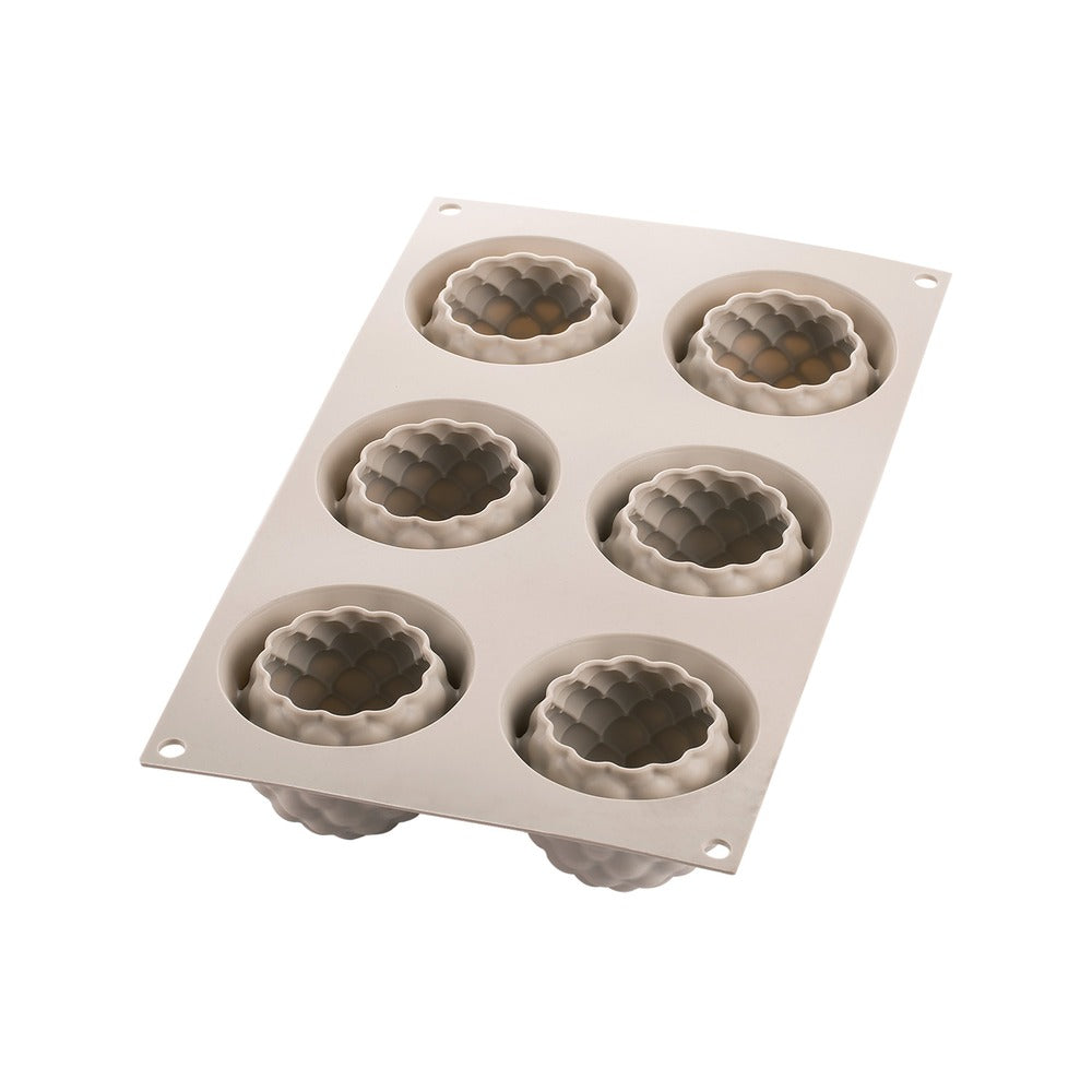 6 Forme - Silikomart Segreti del Bosco Mora Stampo Dolci Frutta Realistica In Silicone
