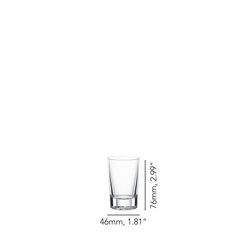 5.5 cl - Spiegelau Lounge 2.0 Bicchiere Shot In Vetro Cristallino - Set 4 Pz