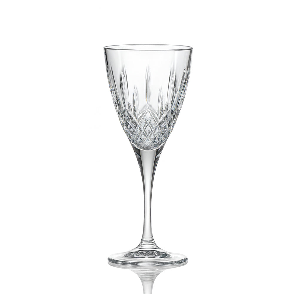 25.3 cl - RCR Cristalleria Italiana London 2 Calice Vino In Vetro Cristallino Luxion Set 6 Pz