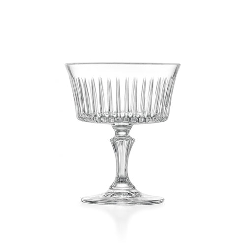 26 cl - RCR Cristalleria Italiana Timeless Coppa Dessert In Vetro Cristallino Luxion Set 6 Pz