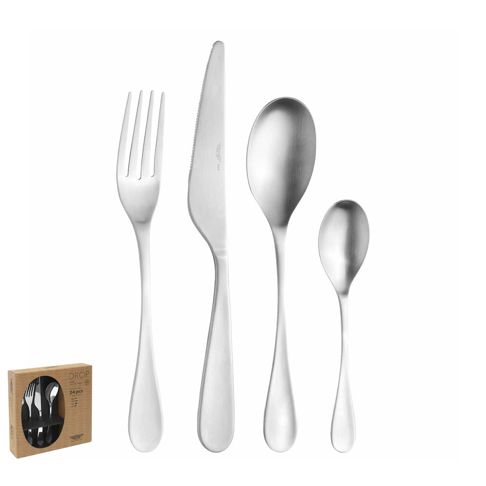 Pintinox Drop Prima Servizio Posate In Acciaio Inox - Set 24 Pz