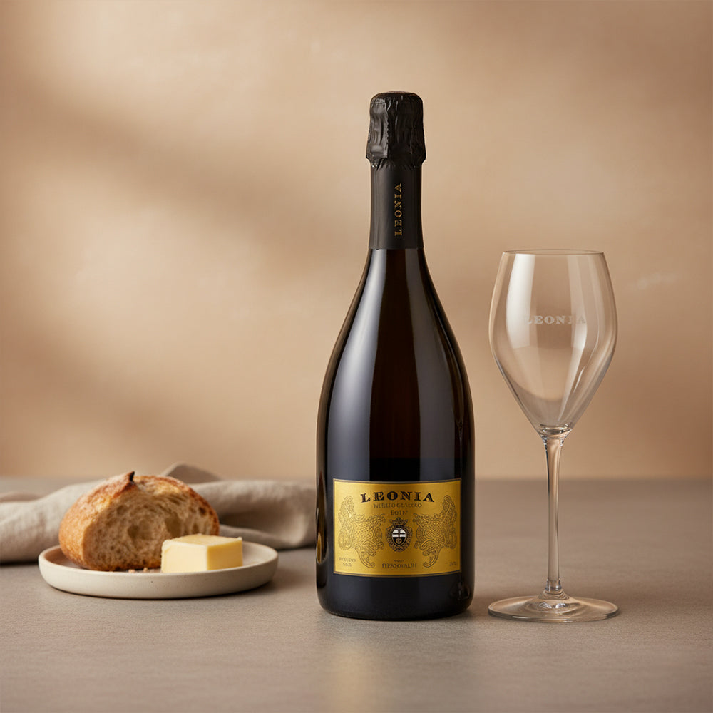 Leonia Brut Pomino DOC 2021 Frescobaldi + 6 Calici Flute Leonia Frescobaldi