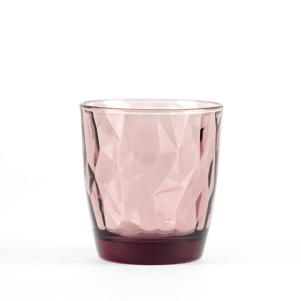 30.5 cl - Diamond Bicchiere Acqua in Vetro - Set 6 Pezzi