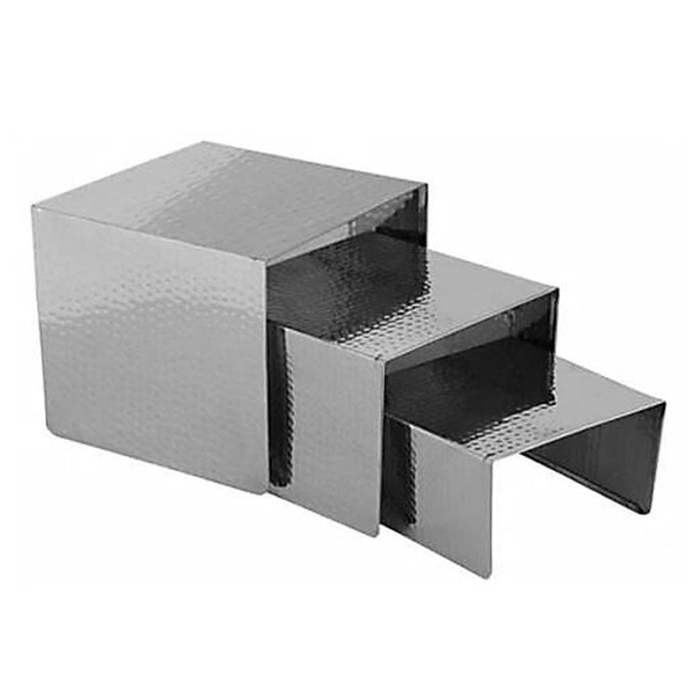 Portofino Alzata In Acciaio Martellato Set 3 Pz