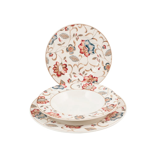 Churchill Jacobean Servizio Piatti In Terra Cotta Set 18 Pz