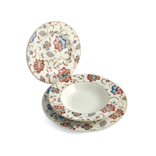 Churchill Jacobean Servizio Piatti In Terra Cotta Set 18 Pz