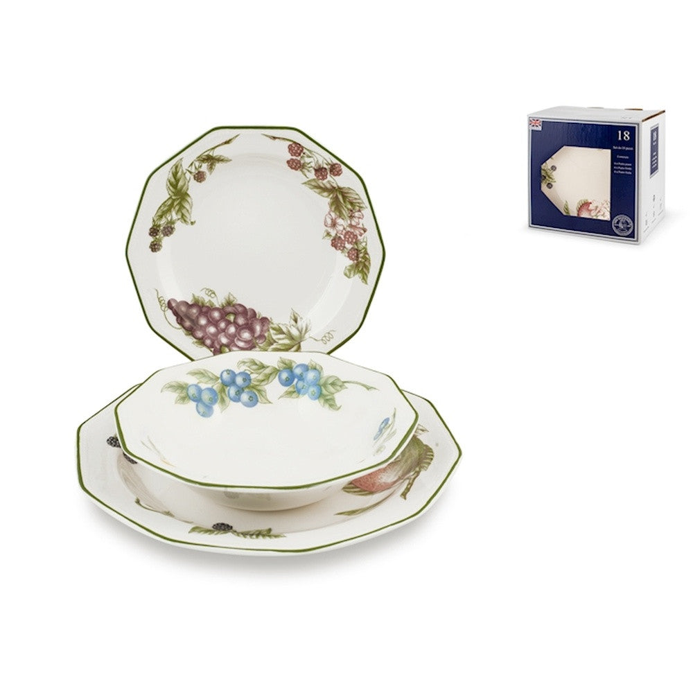 Churchill Victorian Orchard James Sadler & Sons Servizio Piatti In Terracotta - Set 18 Pz