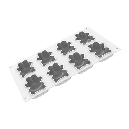 8 Forme - Silikomart Teddy Bear 68 Stampo Dolci Con Cutter In Silicone
