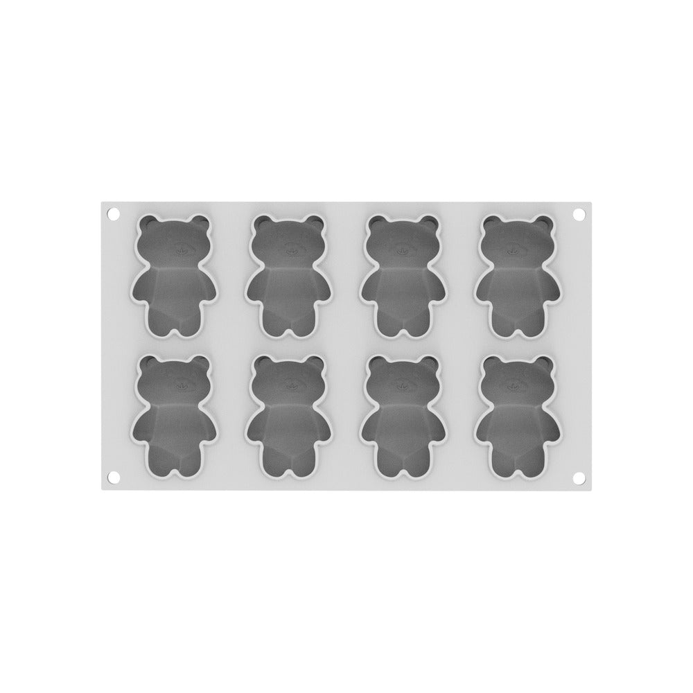 8 Forme - Silikomart Teddy Bear 68 Stampo Dolci Con Cutter In Silicone
