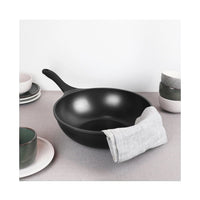 30 cm - Pintinox Pro Wok Con Coperchio In Alluminio Antiaderente
