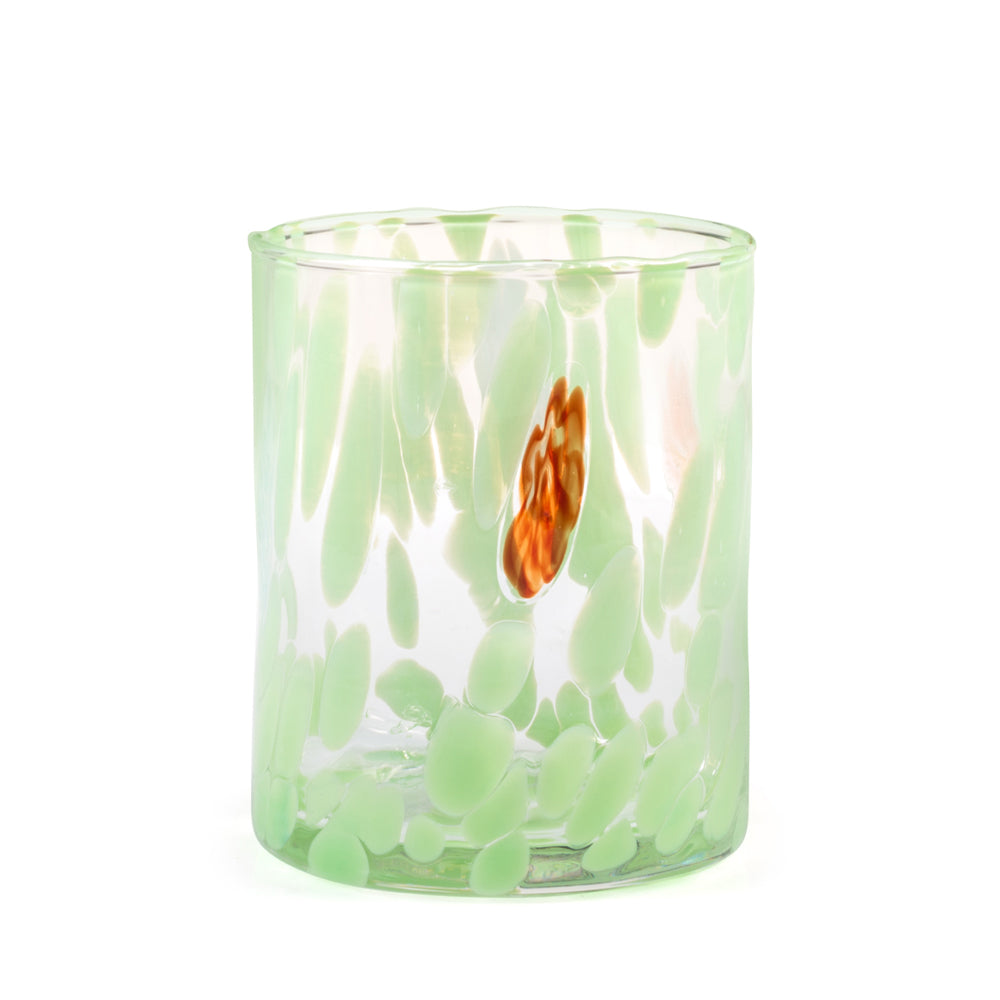 36 cl - H&H Veneziano Bicchiere Acqua In Vetro Colorato Set 6 Pz