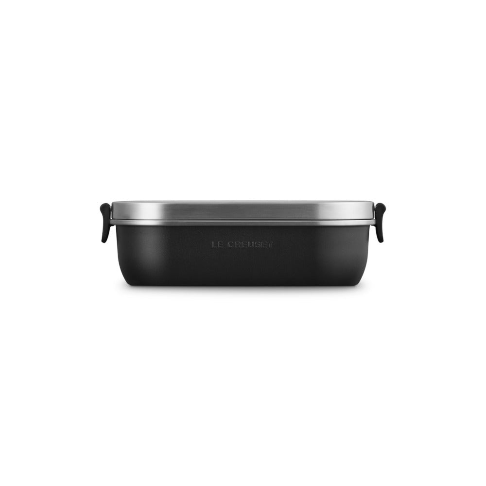 90 cl - Le Creuset On The Go Lunch Box Contenitore Per Alimenti Rettangolare In Acciaio Inox