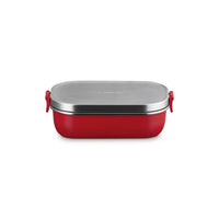 90 cl - Le Creuset On The Go Lunch Box Contenitore Per Alimenti Rettangolare In Acciaio Inox
