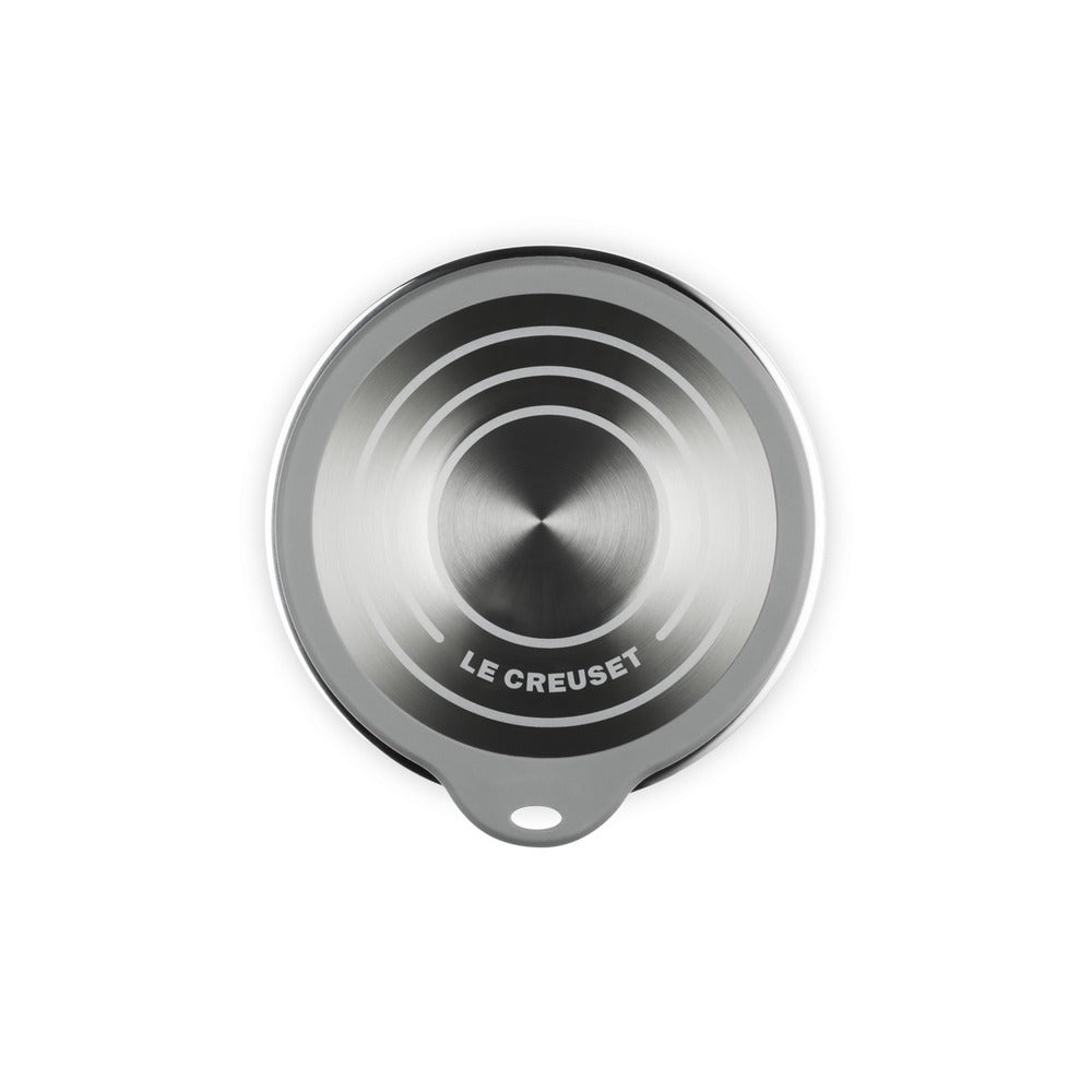 Le Creuset Acciaio Inox Ciotola per Impasto In Acciaio Inox Con Coperchio in Vetro e Bordo In Silicone