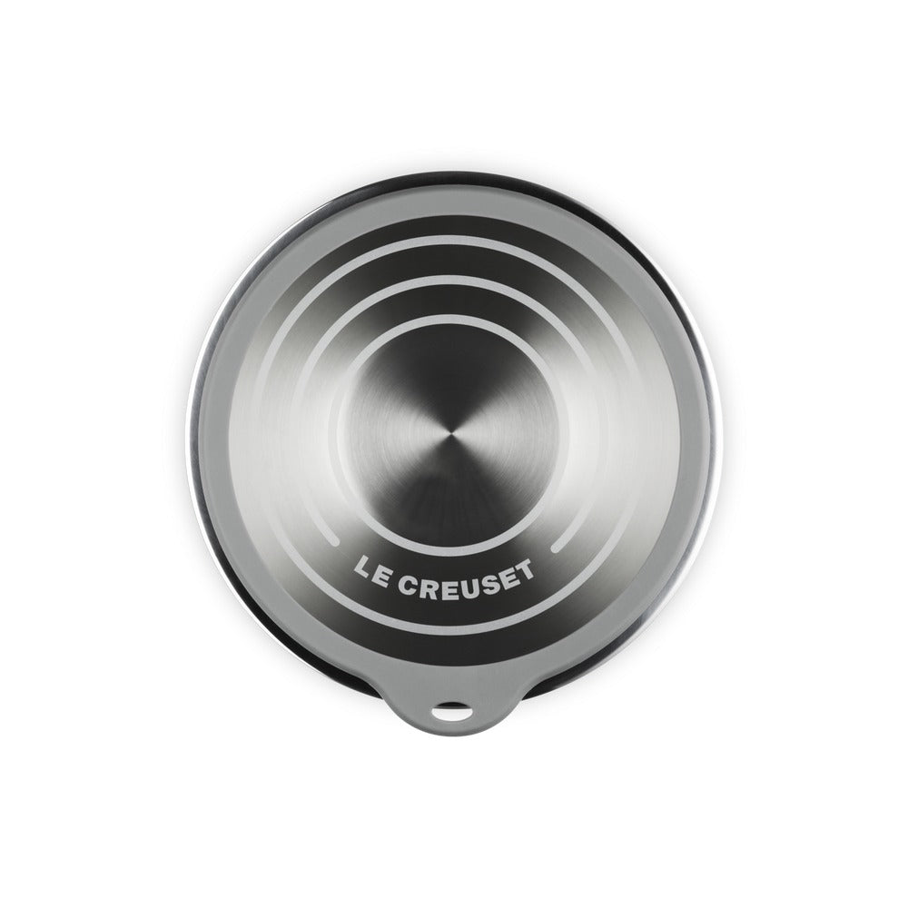 Le Creuset Acciaio Inox Ciotola per Impasto In Acciaio Inox Con Coperchio in Vetro e Bordo In Silicone