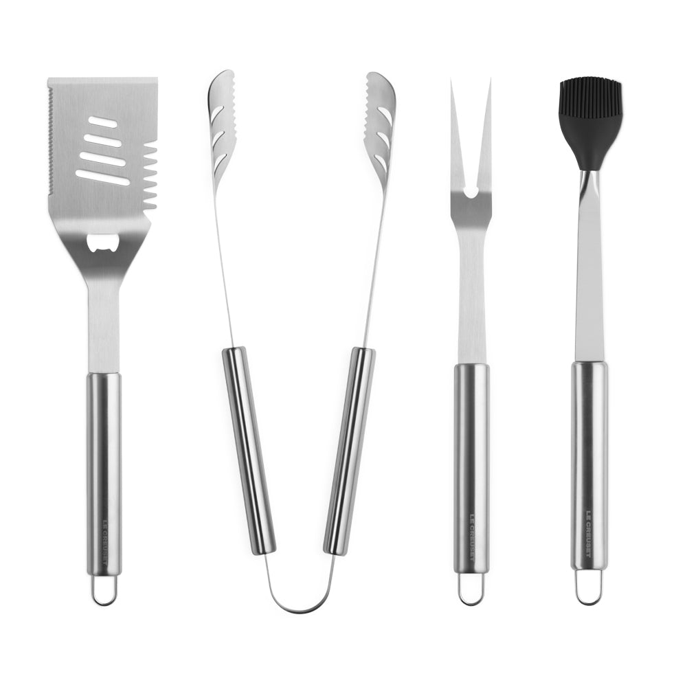 Le Creuset BBQ Outdoor Set Accessori da Cucina Con Carry Bag In Acciaio Inox