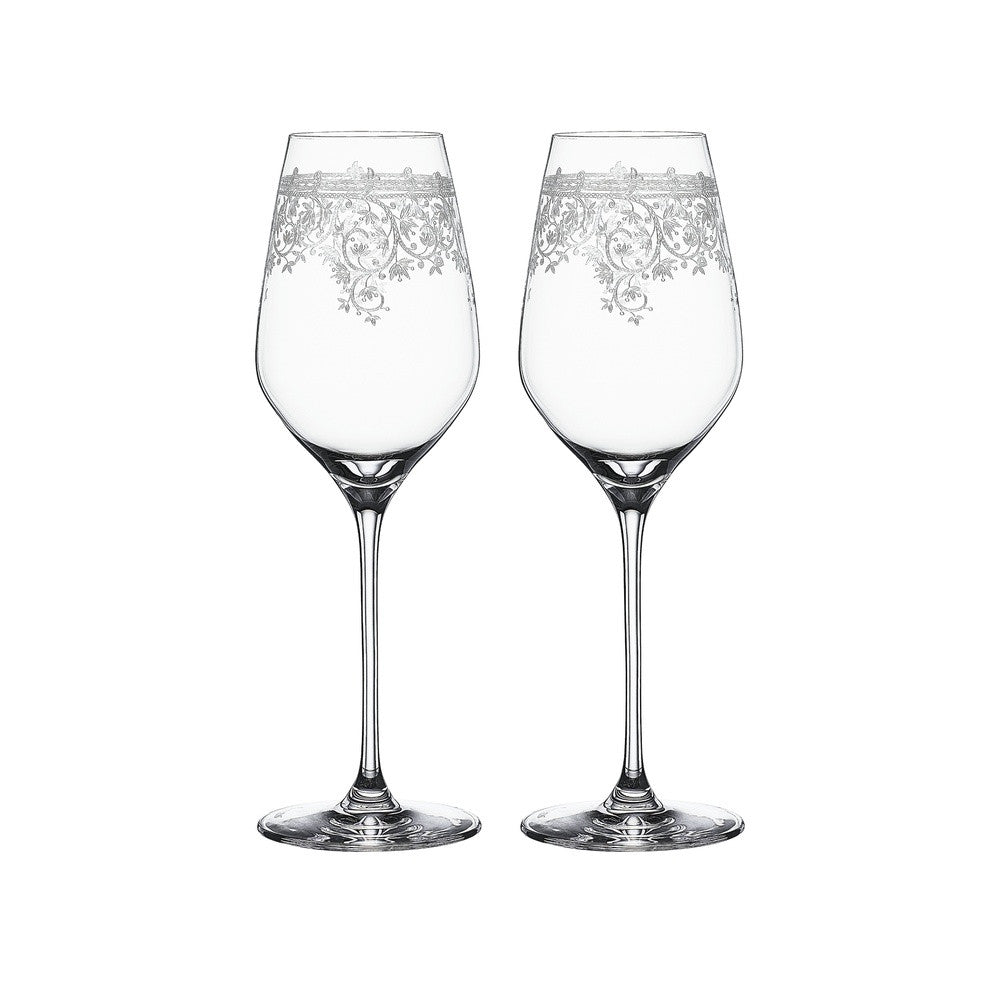 50 cl - Spiegelau Arabesque Calice Vino Bianco In Vetro Cristallino - Set 2 Pz