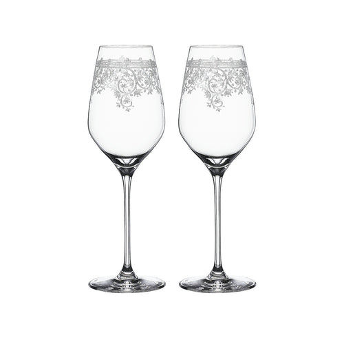 50 cl - Spiegelau Arabesque Calice Vino Bianco In Vetro Cristallino - Set 2 Pz
