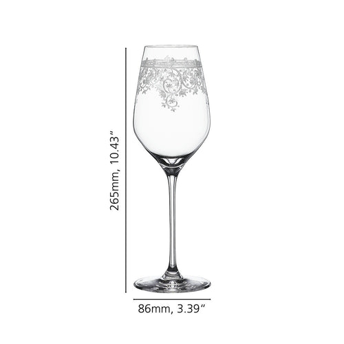 50 cl - Spiegelau Arabesque Calice Vino Bianco In Vetro Cristallino - Set 2 Pz