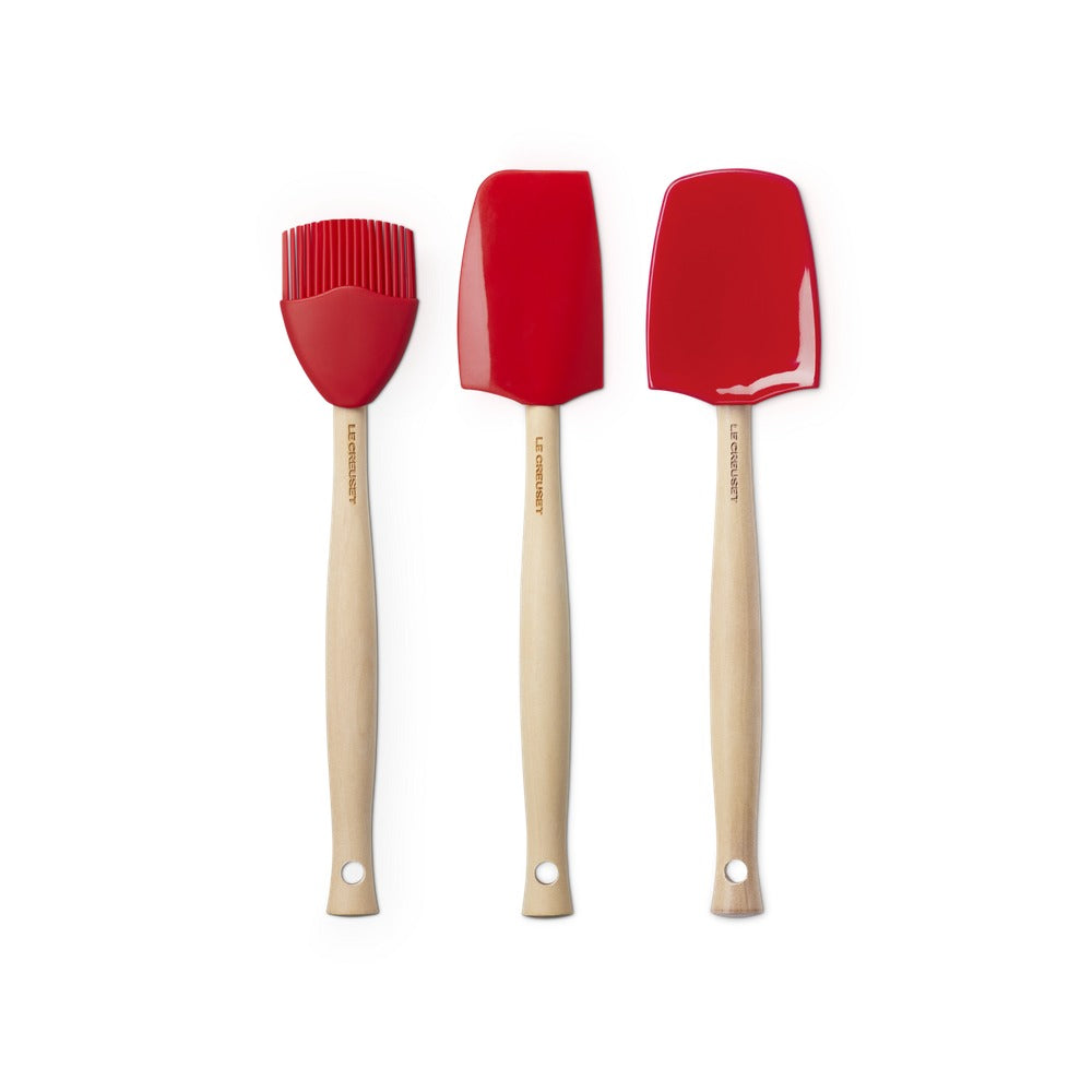 28 cm - Le Creuset Craft Spatola Cucina In Silicone Set 3 Pz