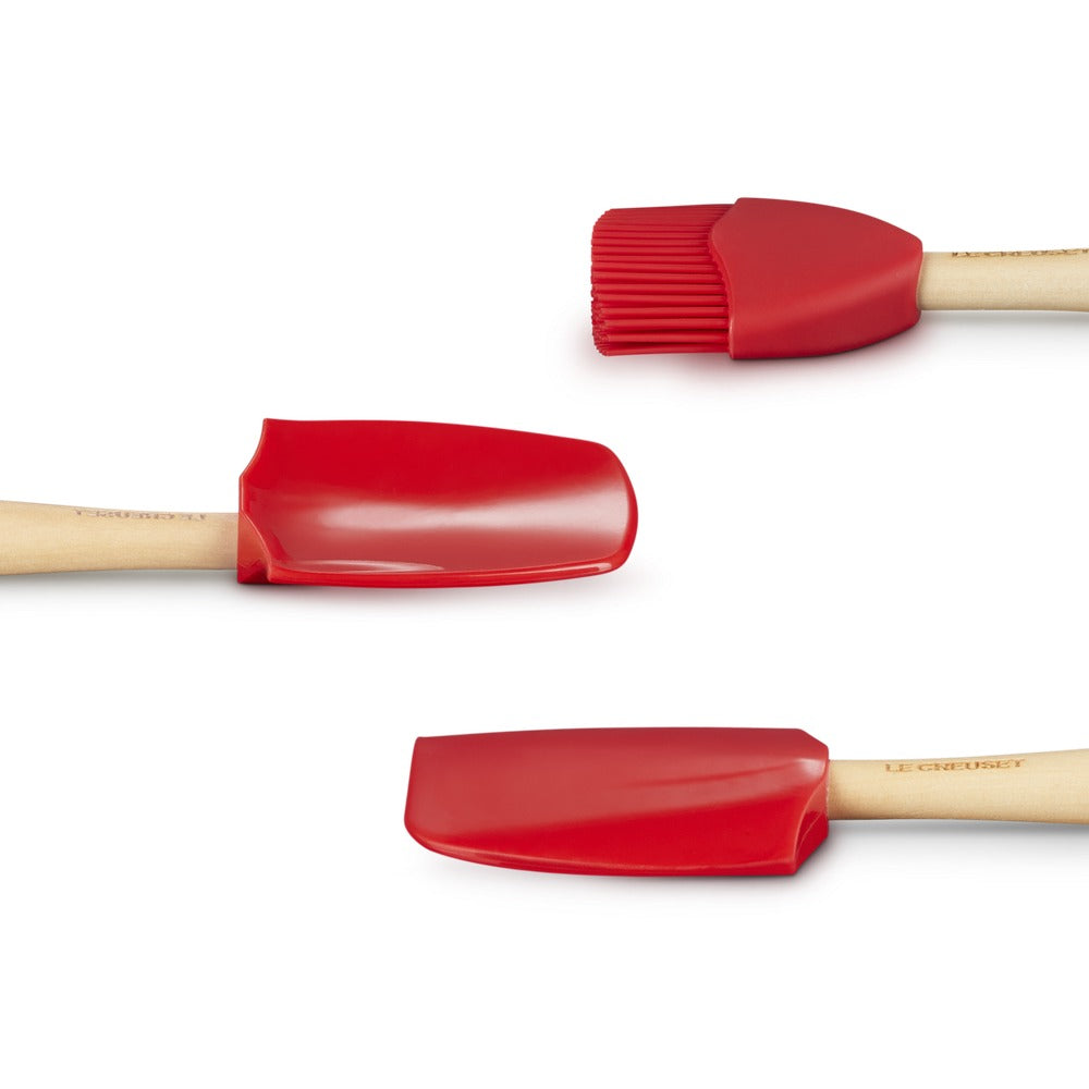 28 cm - Le Creuset Craft Spatola Cucina In Silicone Set 3 Pz