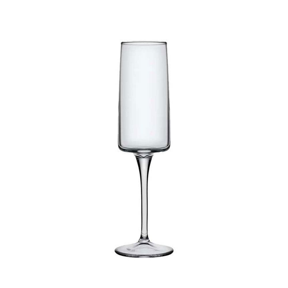 Set 6 Flute Da Spumante Imperial Pasabahce - Vetro Rosso 21cl, Eleganti E Lavabili In Lavastoviglie