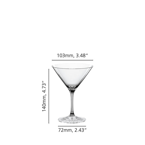 16.5 cl - Spiegelau Perfect Serve Collection Calice Cocktail Martini In Vetro Cristallino - Set 4 Pz